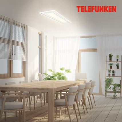 Telefunken 318906TF - Plafoniera LED RGBW dimmerabile LED/24W/230V 3000-6500K 25x100 cm + telecomando