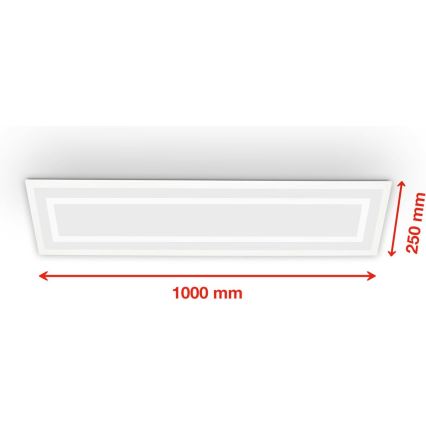 Telefunken 318906TF - Plafoniera LED RGBW dimmerabile LED/24W/230V 3000-6500K 25x100 cm + telecomando