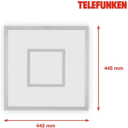 Telefunken 319704TF - Plafoniera LED RGB dimmerabile LED/24W/230V 3000-6500K + telecomando