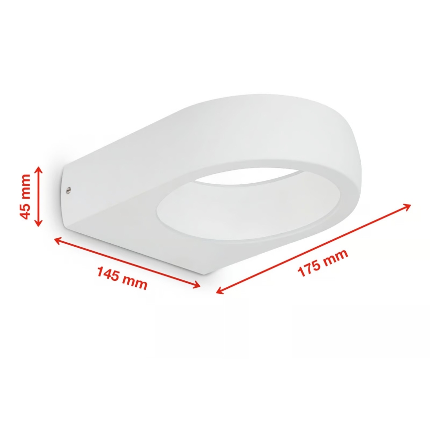 Telefunken 320206TF - Lampada da parete LED per esterni LED/7,5W/230V IP44 bianca