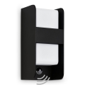 Telefunken 321105TF - Applique da esterno con sensore 1xE27/12W/230V IP44 nero