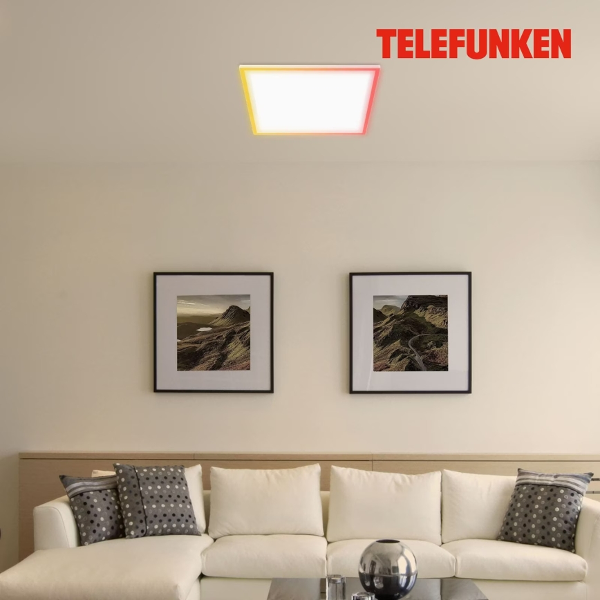 Telefunken 321206TF - Plafoniera LED RGBW dimmerabile LED/18W/230V 3000-6500K + telecomando
