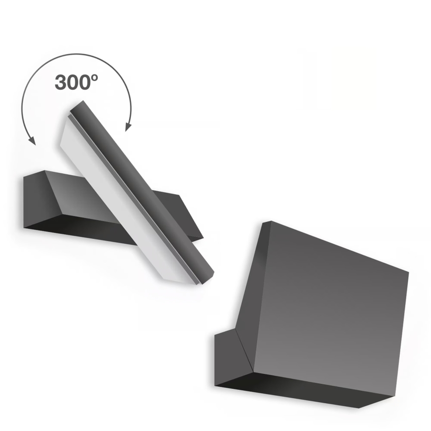 Telefunken - Applique da esterno LED/10W/230V IP44 nero