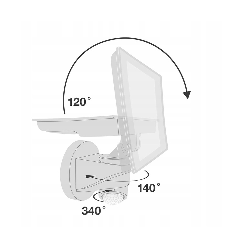 Telefunken - Proiettore LED con sensore, 20W, 230V