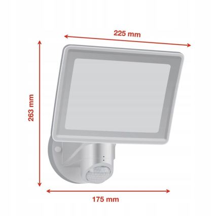 Telefunken - Proiettore LED con sensore, 20W, 230V