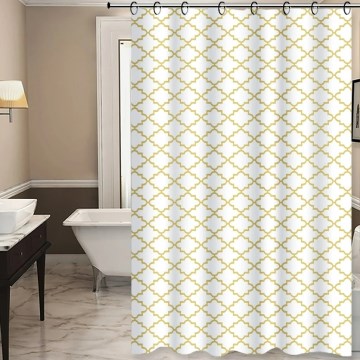 Tenda doccia TORO EASY 178x199 cm bianco/giallo