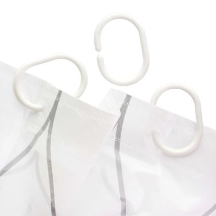 Tenda doccia TORO EASY 178x199 cm bianco/grigio