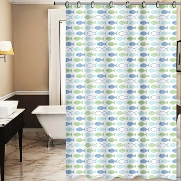 Tenda doccia TORO PREMIUM 178x199 cm blu/verde