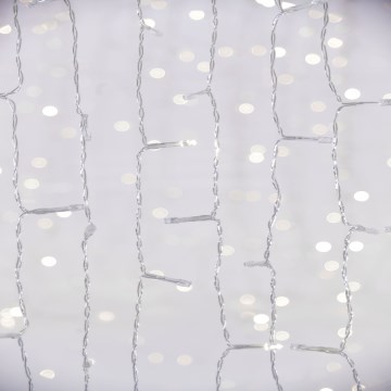 Tenda LED per esterni CURTAIN 480xLED/8,4W/230V 3x3 m IP44 luce bianca fredda