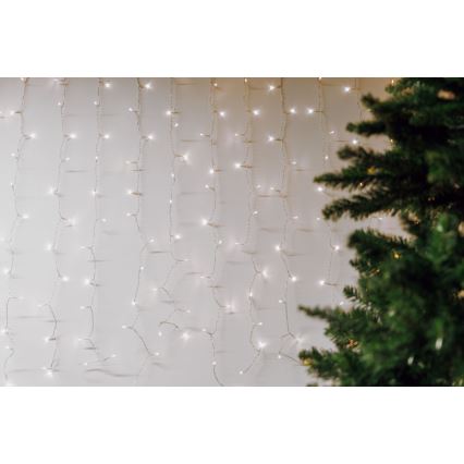 Tenda LED per esterni CURTAIN 480xLED/8,4W/230V 3x3 m IP44 luce bianca fredda