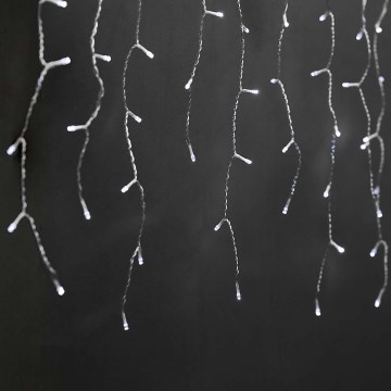 Tenda luminosa LED da esterno 360 LED / 7 funzioni, 14 m, IP44, bianco freddo