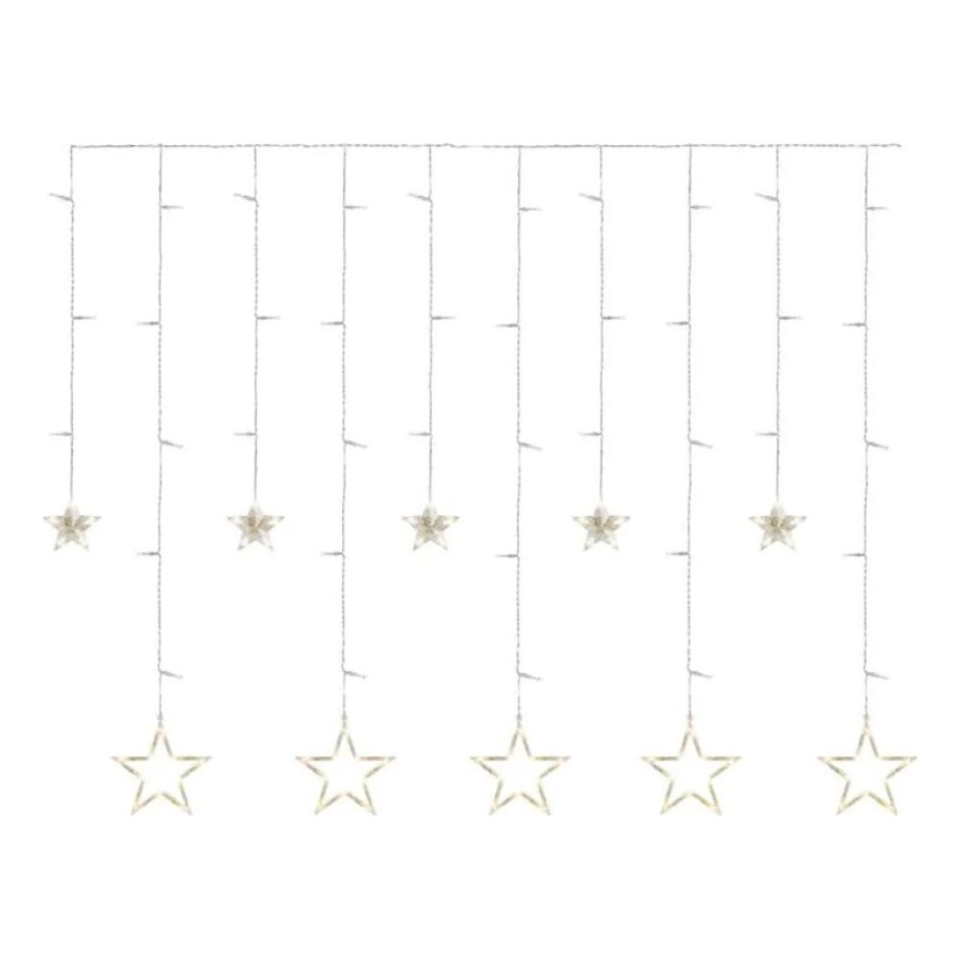 Tenda luminosa natalizia a LED 115xLED/1,35W 6,85x1,05 m bianco caldo