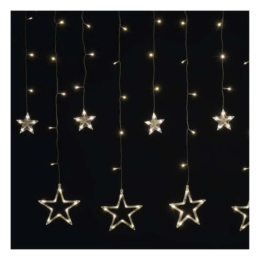 Tenda luminosa natalizia a LED 115xLED/1,35W 6,85x1,05 m bianco caldo