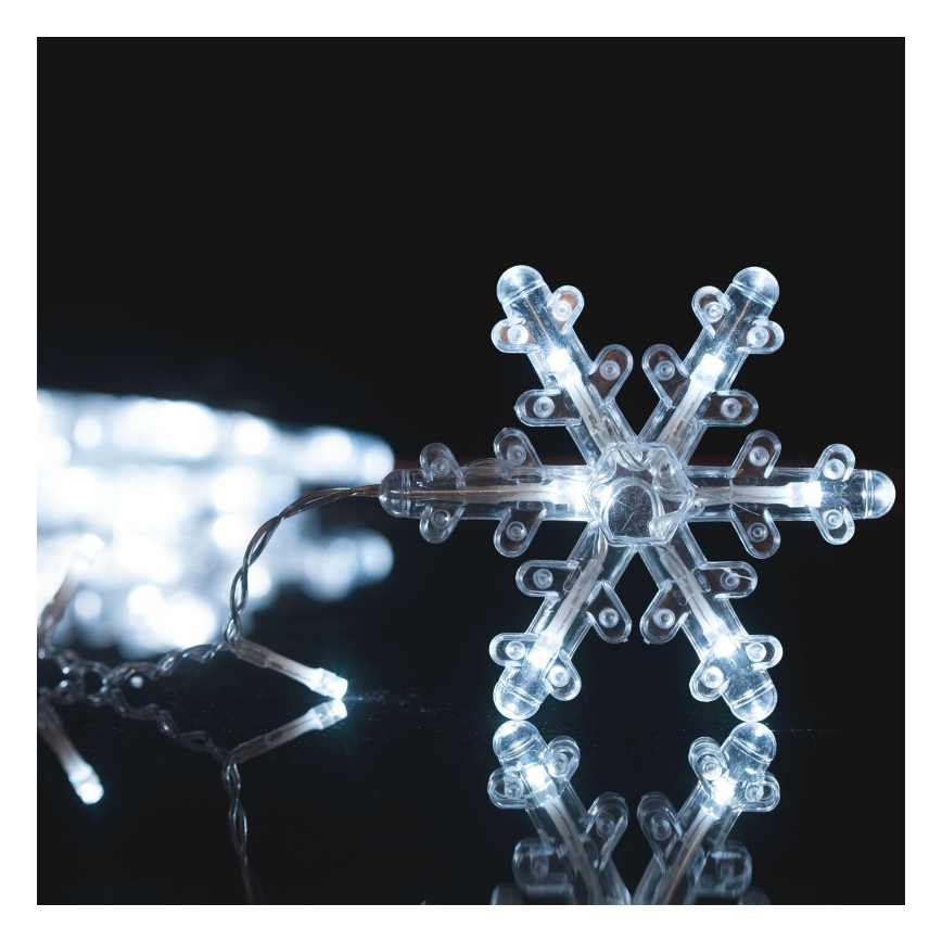 Tenda luminosa natalizia LED per esterni 224 LED 3,5x0,75 m IP44 bianco freddo