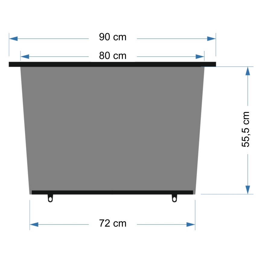 Tenda parasole per il lunotto di un'auto 90 cm nera