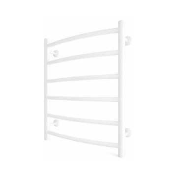 Termoarredo a scaletta per bagno INOX CLASSIC 120W/230V 57x43 cm acciaio inox/bianco