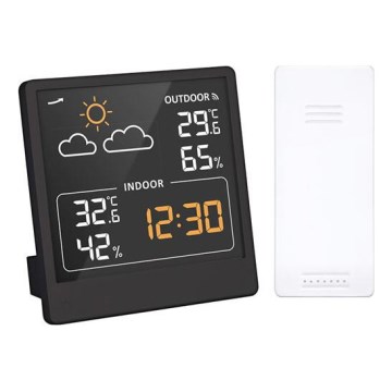 Termometro digitale 5V/2xAAA + 2xAAA nero