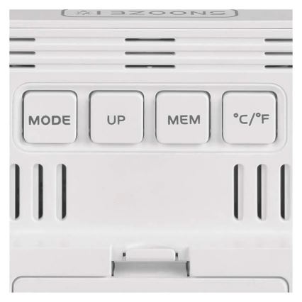 Termometro digitale con igrometro 1xAA bianco