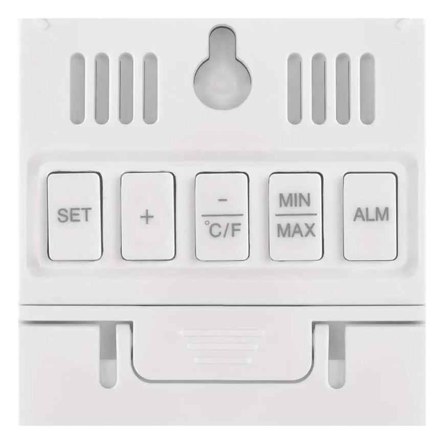 Termometro digitale con igrometro, 2x AAA, bianco