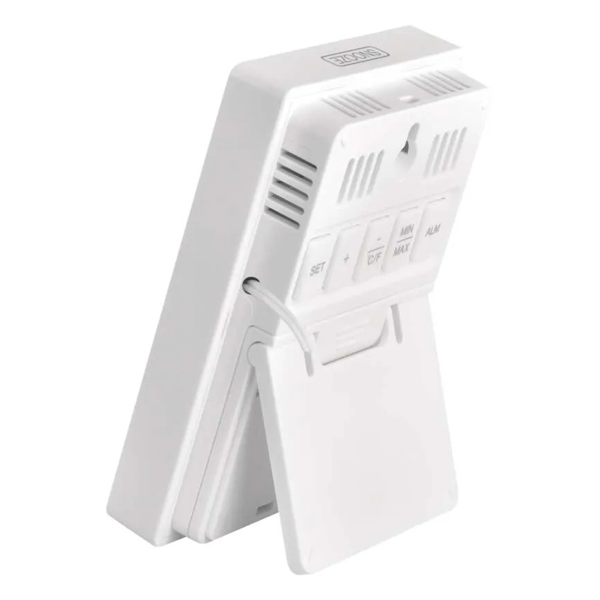 Termometro digitale con igrometro 2xAAA bianco