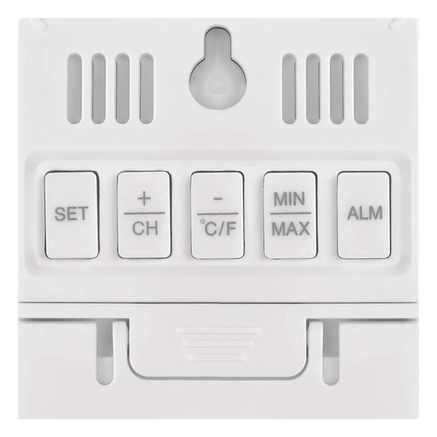 Termometro digitale con igrometro 2xAAA bianco