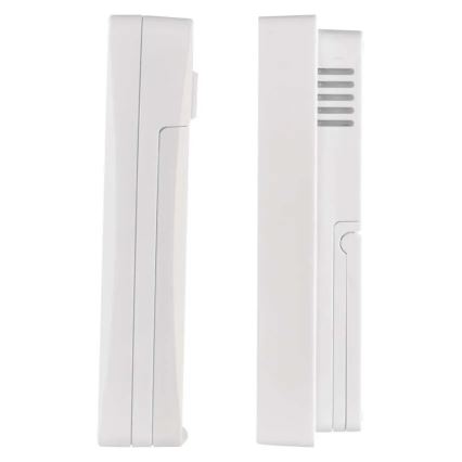 Termometro digitale con igrometro, alimentato da 2 batterie AAA, bianco