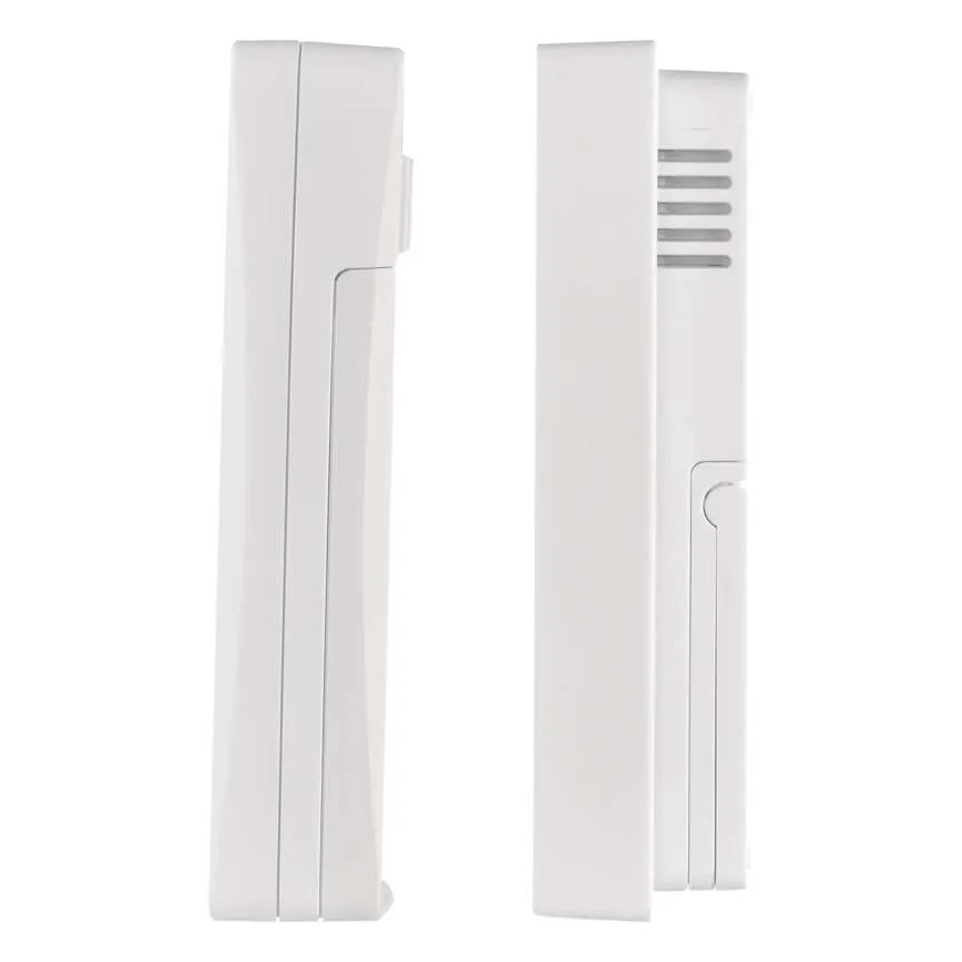 Termometro digitale con igrometro, alimentato da 2 batterie AAA, bianco