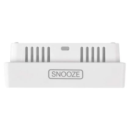 Termometro digitale con igrometro, alimentato da 2 batterie AAA, bianco