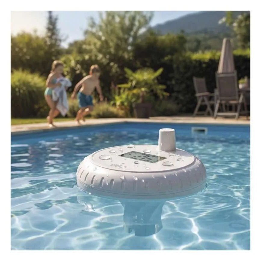 Termometro galleggiante senza fili per piscina 2xAA