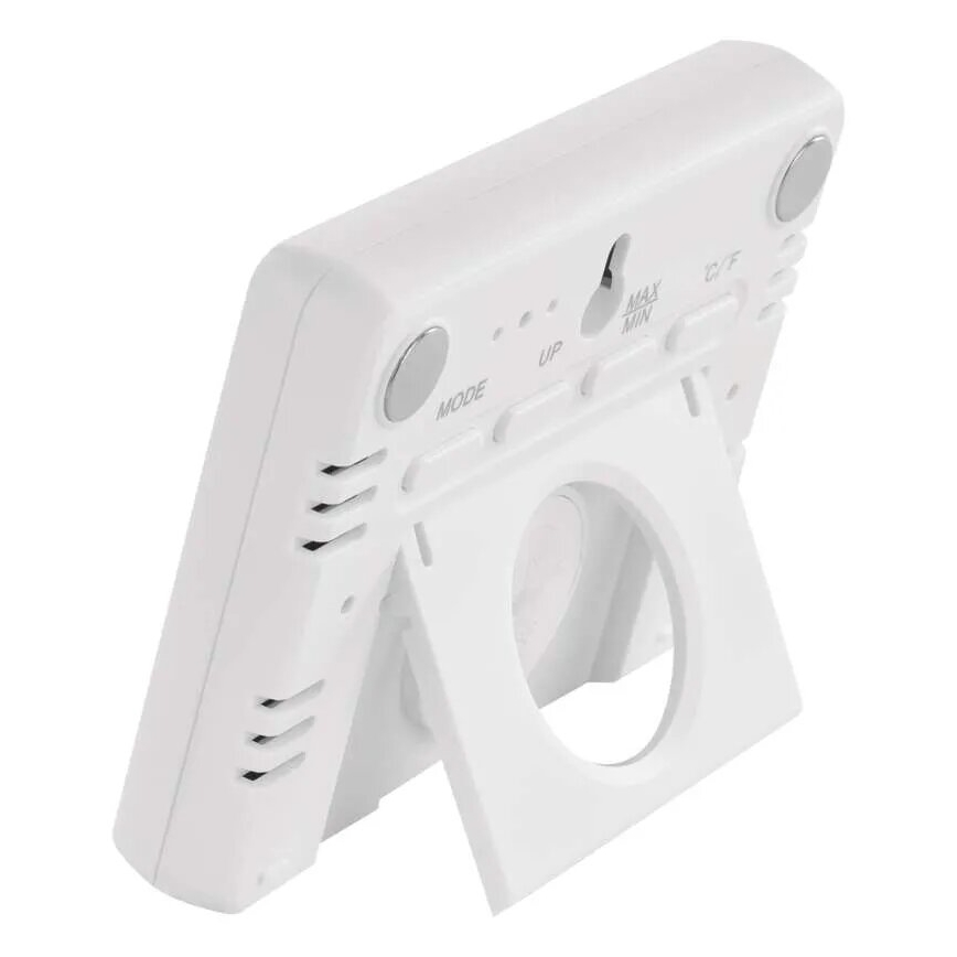 Termometro wireless con misuratore di umidità 1xCR2032 bianco