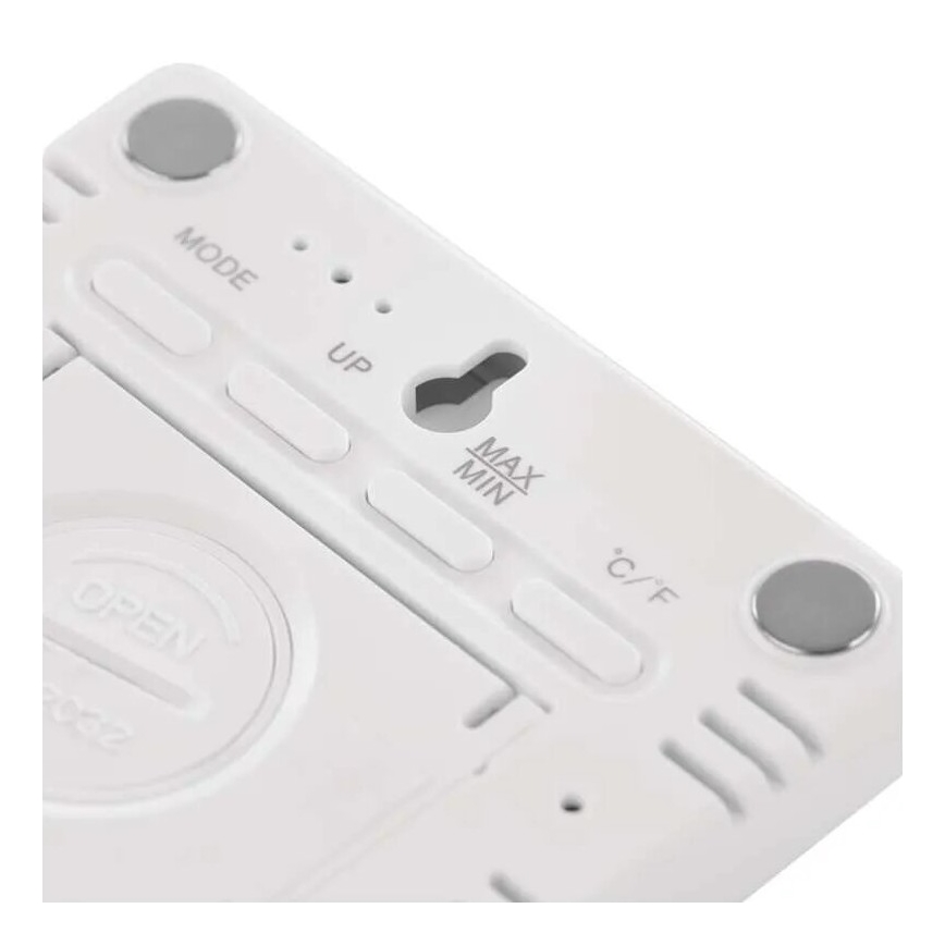 Termometro wireless con misuratore di umidità 1xCR2032 bianco