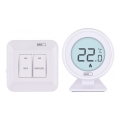 Termostato ambiente manuale senza fili 230V/16A 2xAA bianco