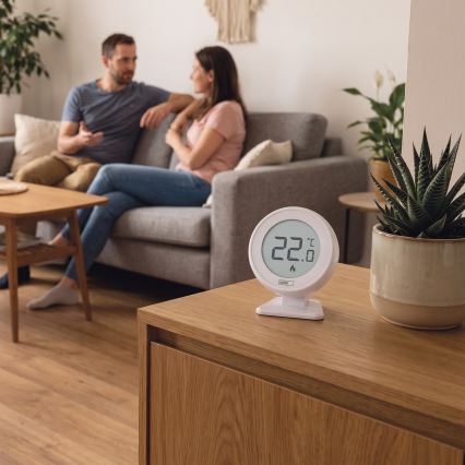 Termostato ambiente manuale senza fili 230V/16A 2xAA bianco