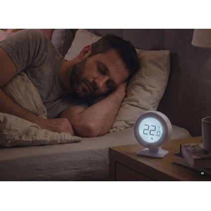 Termostato ambiente manuale senza fili 230V/16A 2xAA bianco