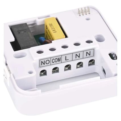 Termostato ambiente manuale senza fili 230V/16A 2xAA bianco