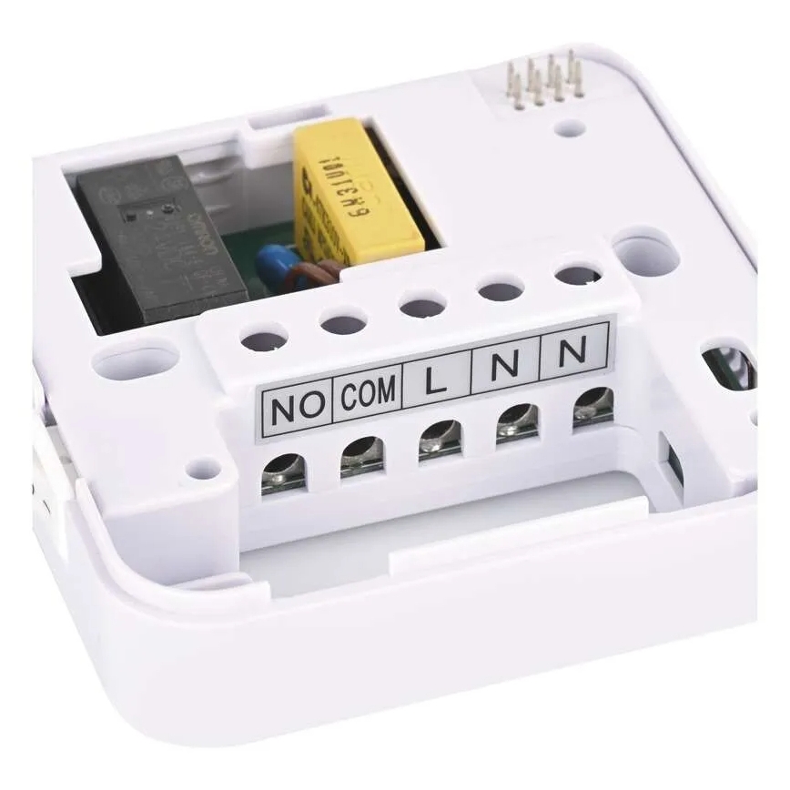 Termostato ambiente manuale senza fili 230V/16A 2xAA bianco