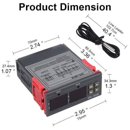 Termostato digitale 3W/230V