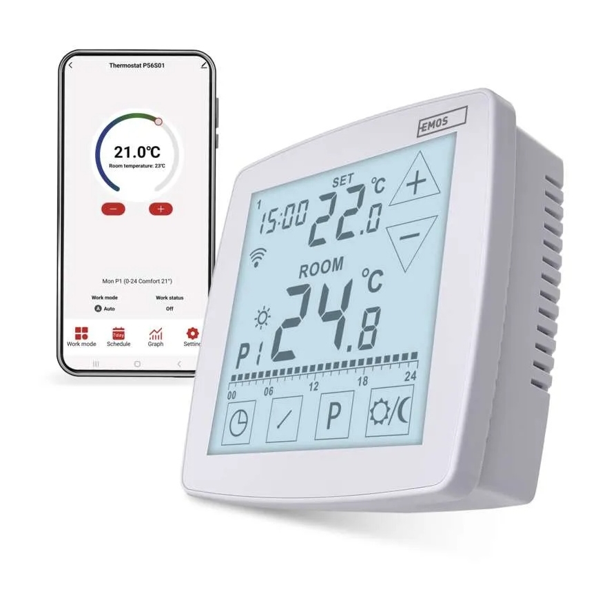 Termostato digitale GoSmart 230V/16A Wi-Fi