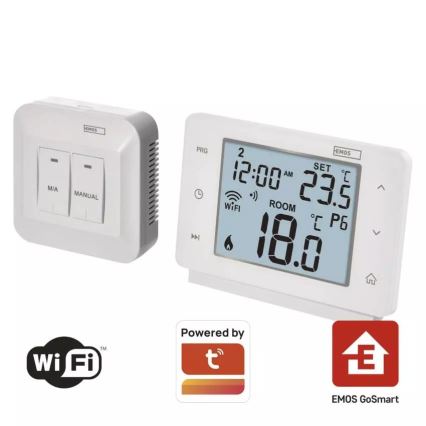 Termostato digitale senza fili GoSmart 230V/16A Wi-FI Tuya