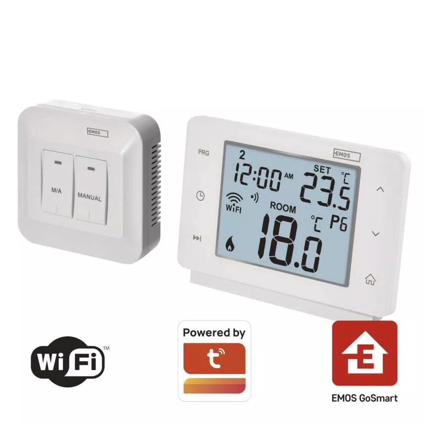 Termostato digitale senza fili GoSmart 230V/16A Wi-FI Tuya