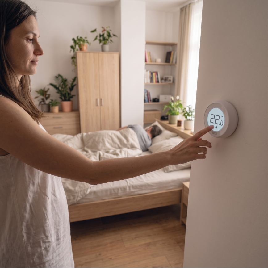 Termostato manuale per ambiente 230V/6A 2xAA bianco