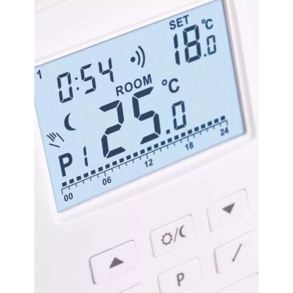 Termostato programmabile 230V+2xAA