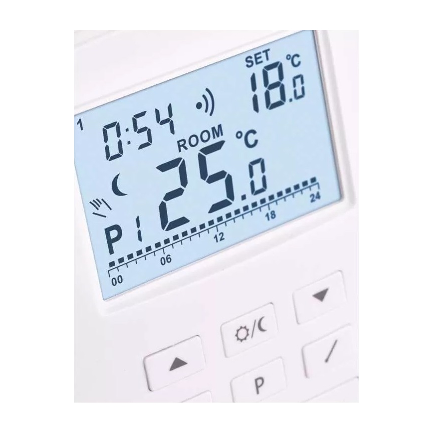 Termostato programmabile 230V+2xAA