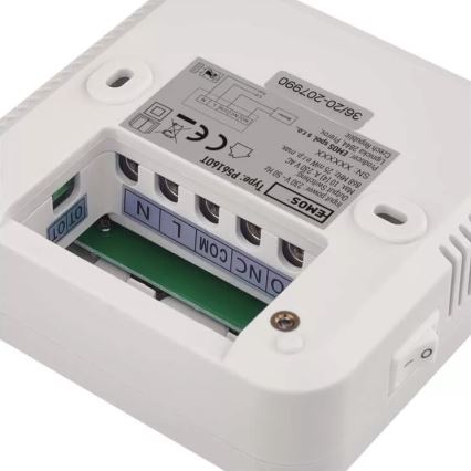 Termostato programmabile 230V + 2xAA