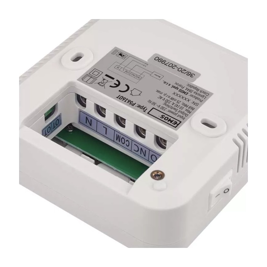 Termostato programmabile 230V + 2xAA