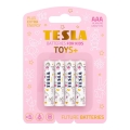 Tesla Batteries - 4 pz Batteria alcalina AAA TOYS+ 1,5V 1300 mAh