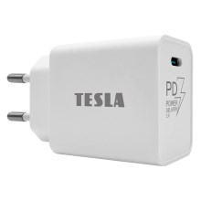 TESLA Electronics - Adattatore a carica rapida Power Delivery 20W bianco