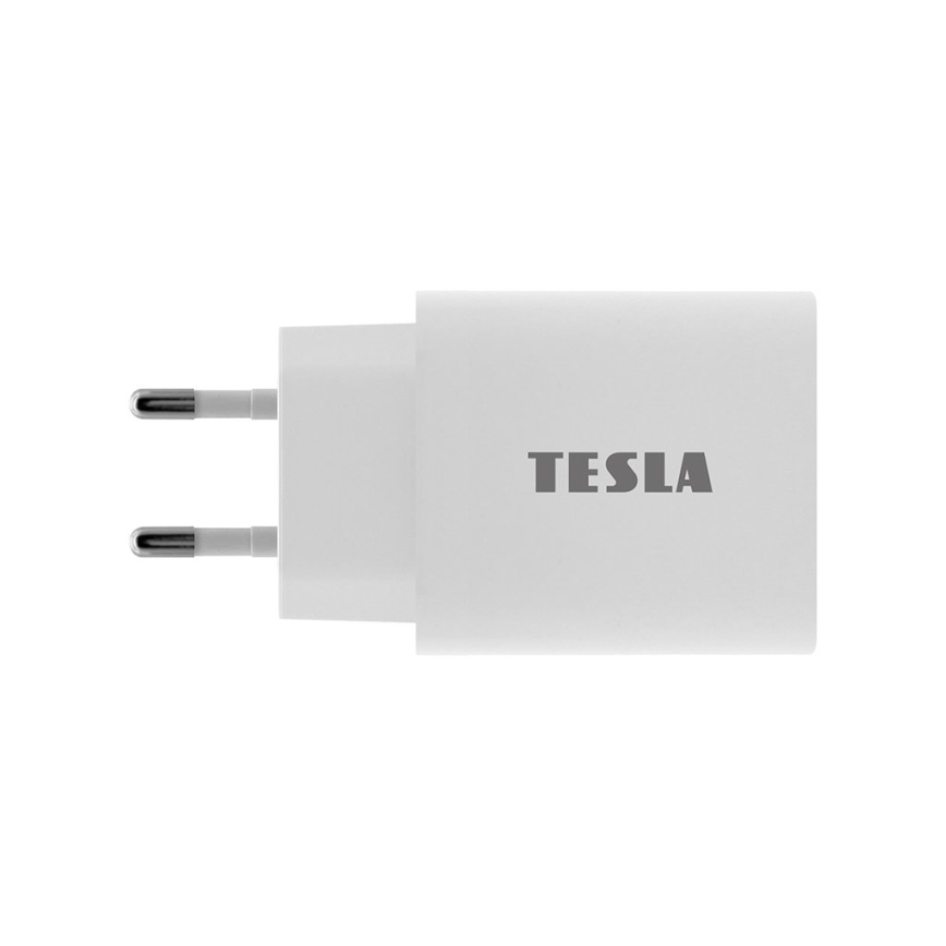 TESLA Electronics - Adattatore a carica rapida Power Delivery 20W bianco