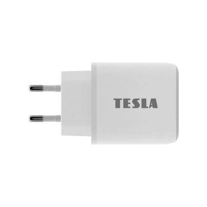 TESLA Electronics - Adattatore a carica rapida Power Delivery 25W bianco