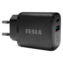 TESLA Electronics - Adattatore a carica rapida Power Delivery 25W nero